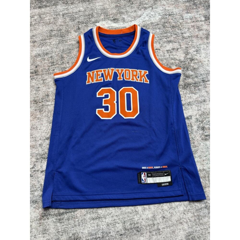 Julius Randle 30 Authentic YOUTH New York Knicks Nike Jersey M Icon Edition Blue